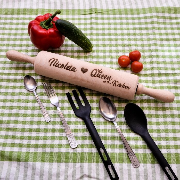 Drewniana łopatka z personalizacją – Queen of the Kitchen