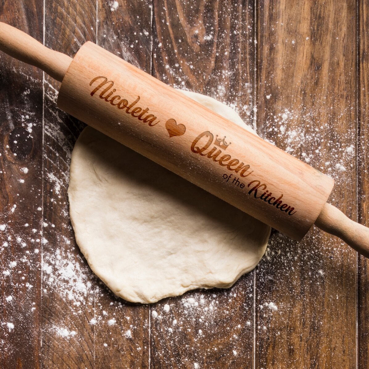 Drewniana łopatka z personalizacją – Queen of the Kitchen