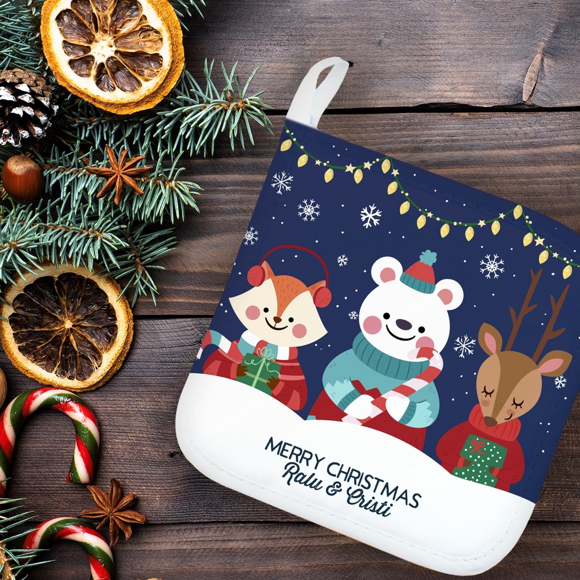 Spersonalizowana podkładka pod gorący garnek z napisem – Christmas Night