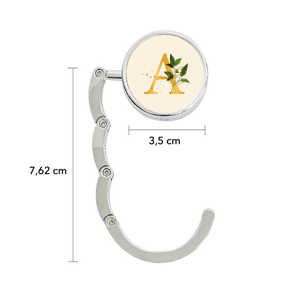 Spodek pod torbę z personalizacją w postaci inicjału – Floral Gold