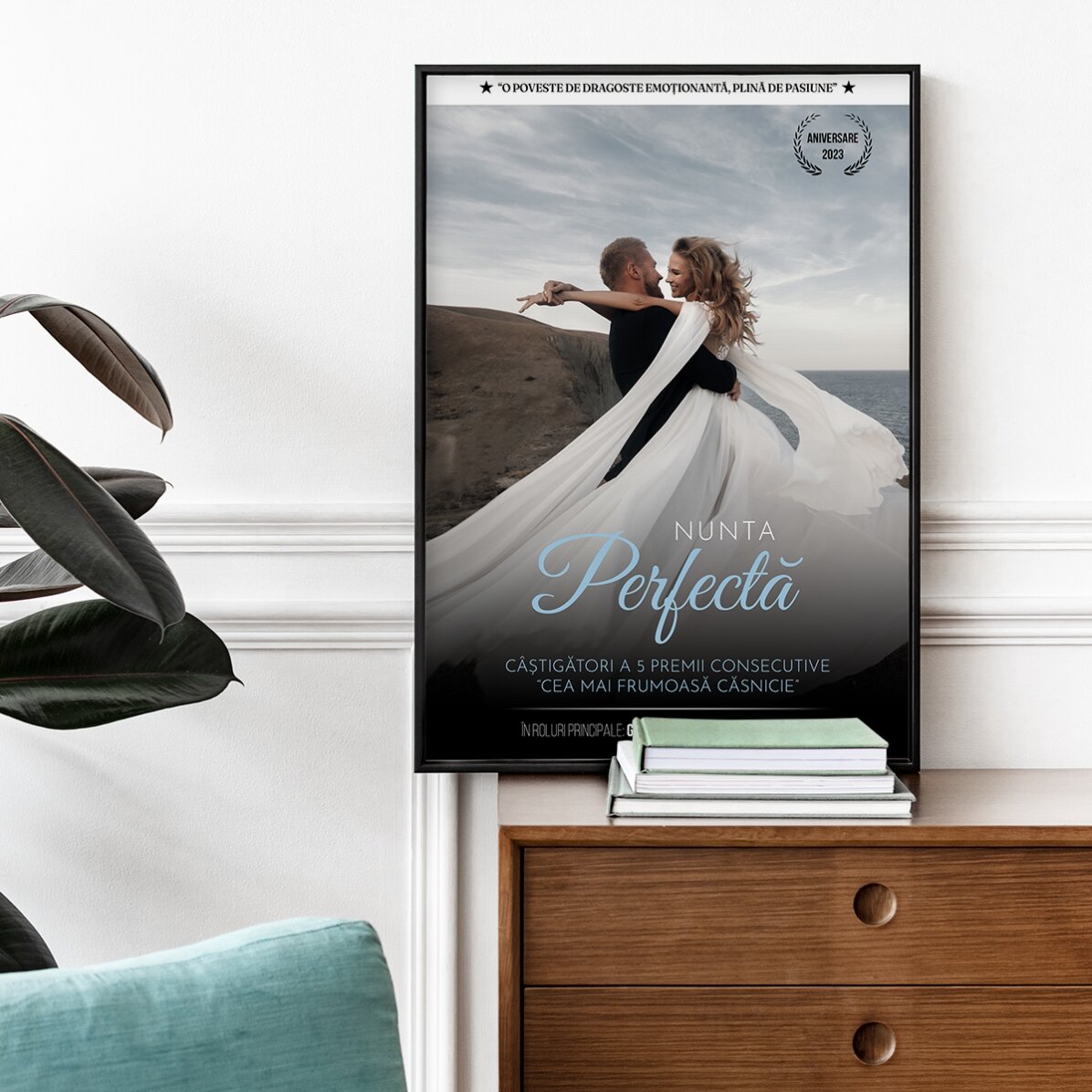 Spersonalizowany obrazek ze zdjęciem i napisem – plakat filmowy