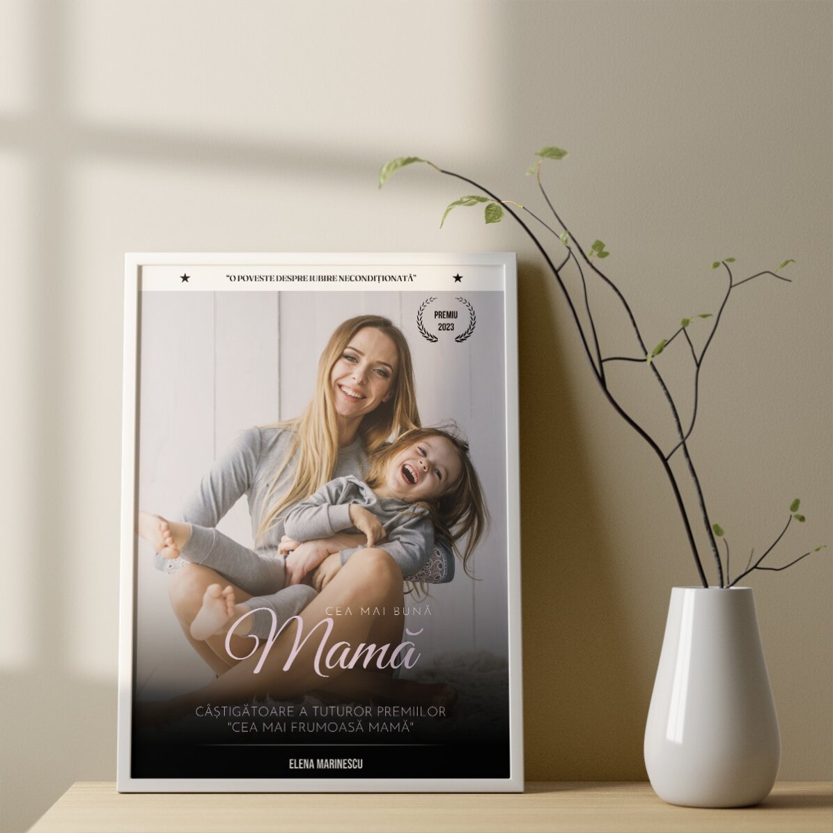 Spersonalizowany obrazek ze zdjęciem i napisem – plakat filmowy
