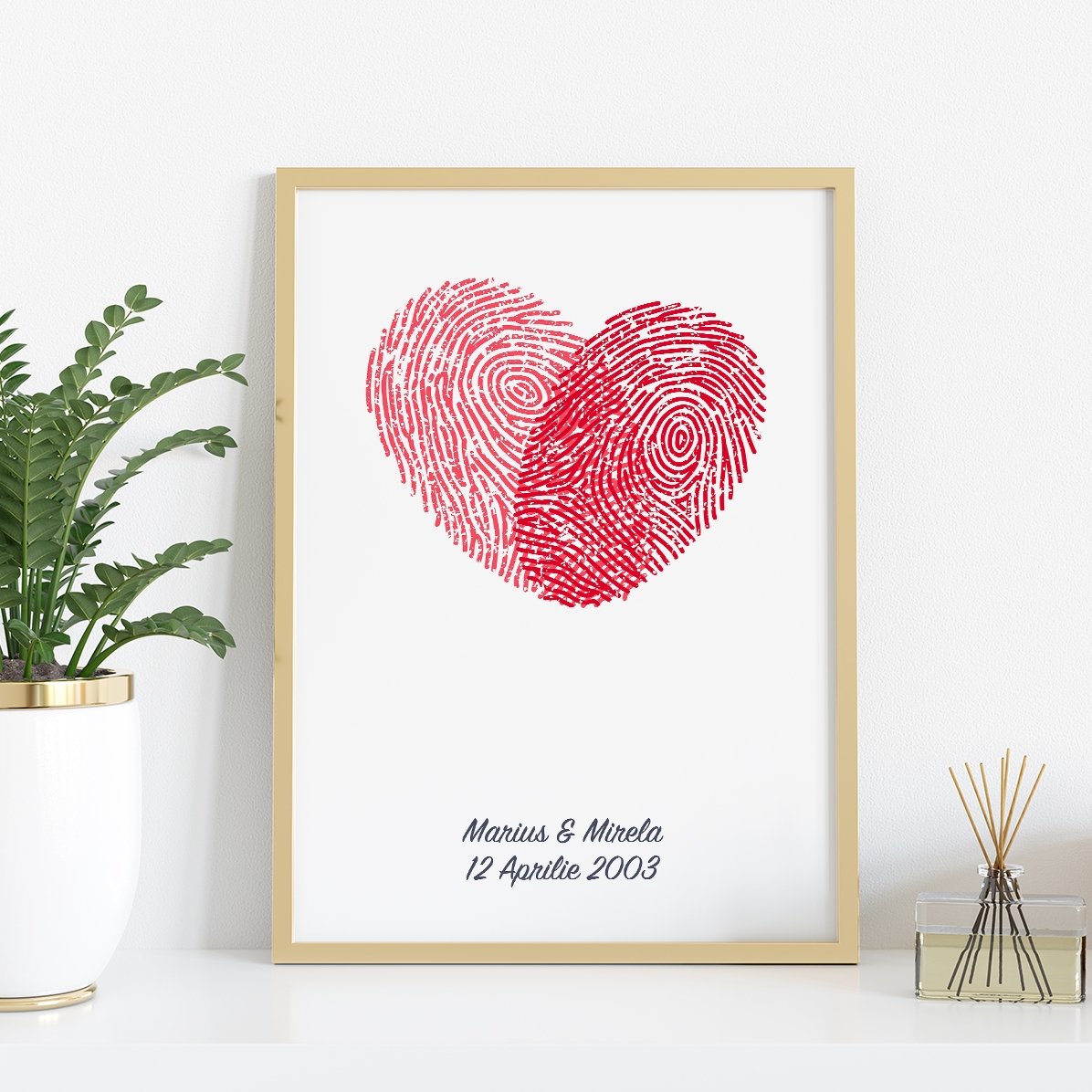Personalised heart painting