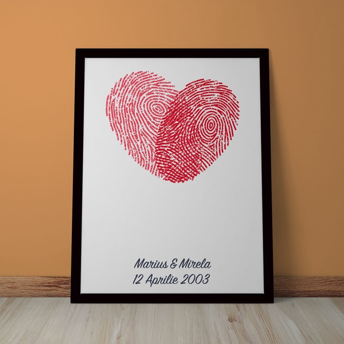 Personalised heart painting