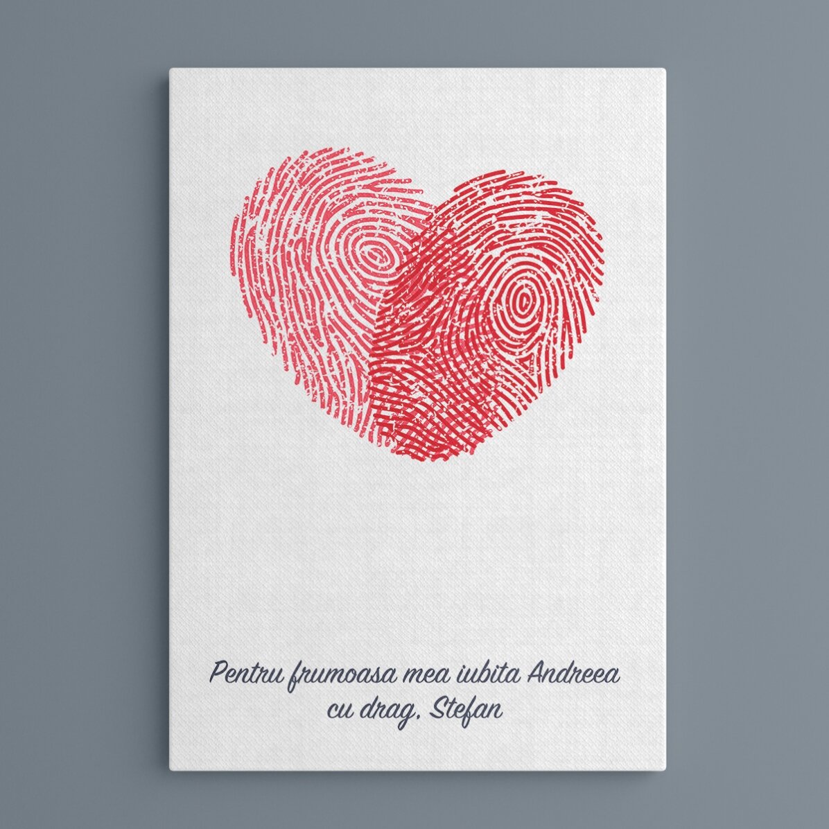 Personalised heart painting