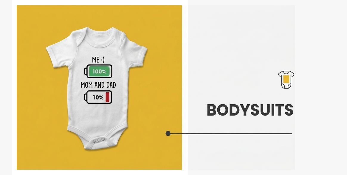 Spodnie body z indywidualnym nadrukiem dla dzieci
