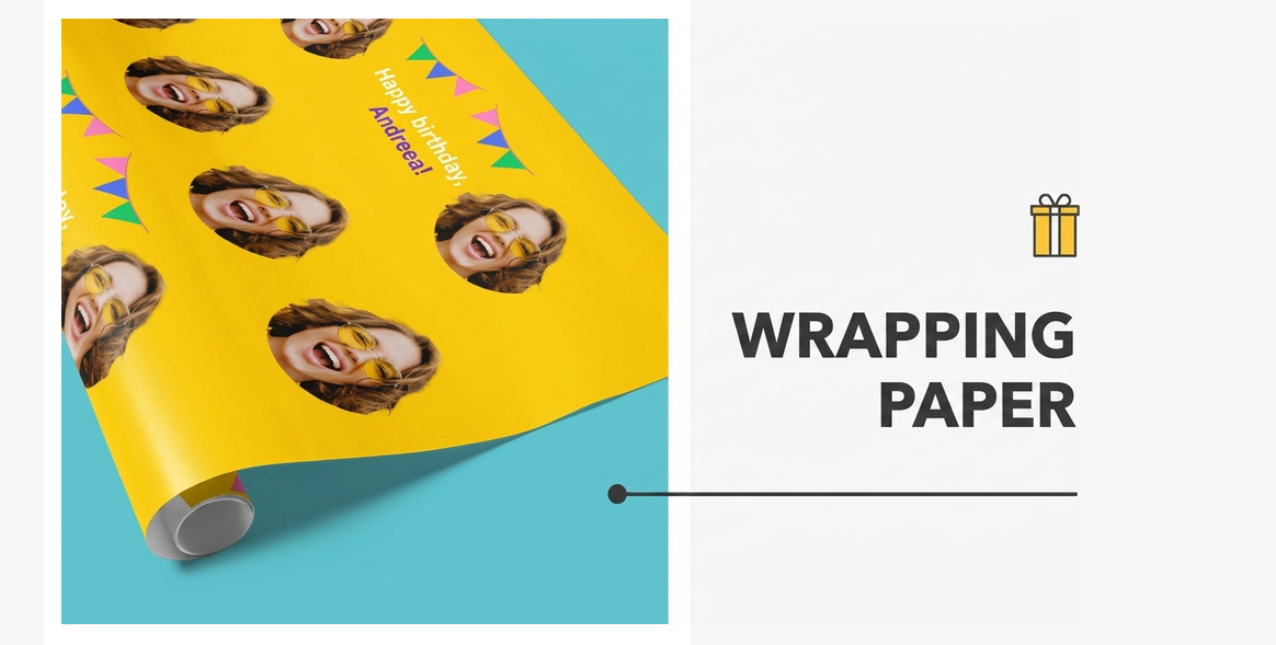 Spersonalizowany papier do pakowania prezentów
