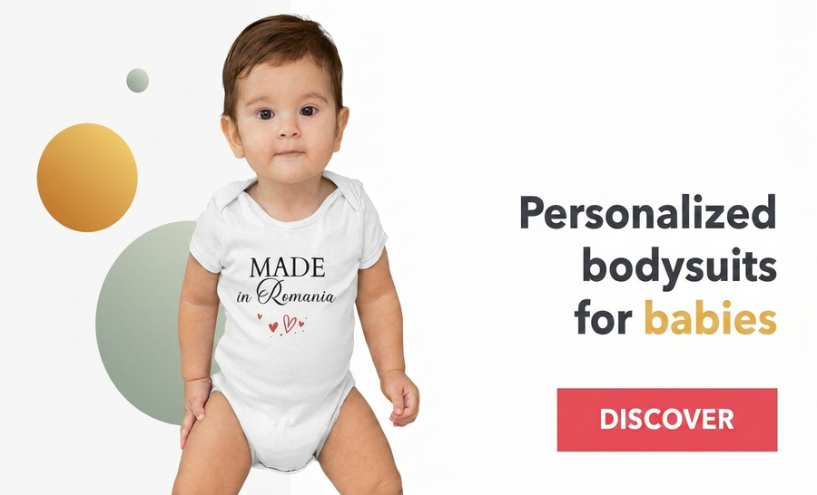 Spodnie body z indywidualnym nadrukiem dla dzieci