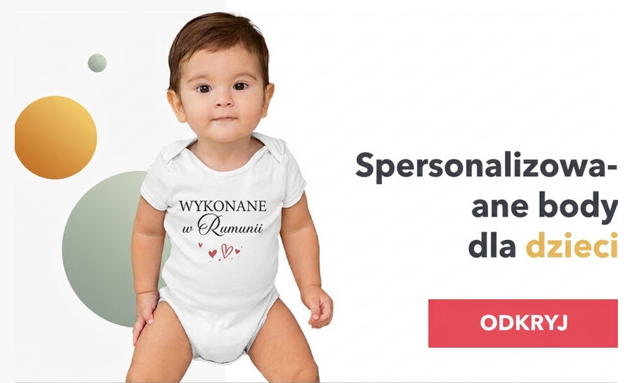 Spersonalizowane body niemowlęce