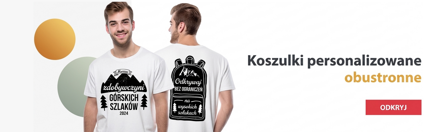 Koszulki personalizowane przód i tył
