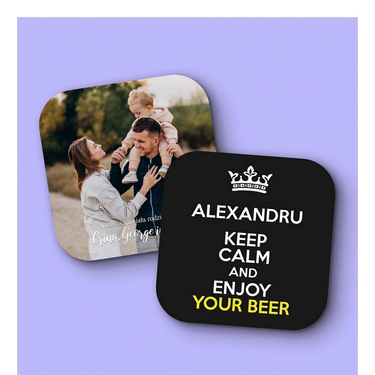 Personalizowane podkładki pod kubki