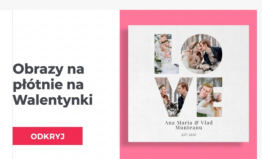 Obrazy na płótnie na Walentynki