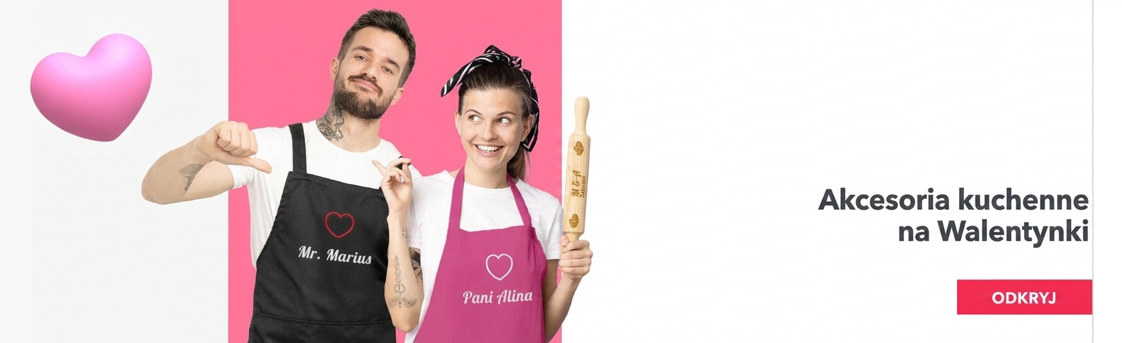 Akcesoria kuchenne na Walentynki