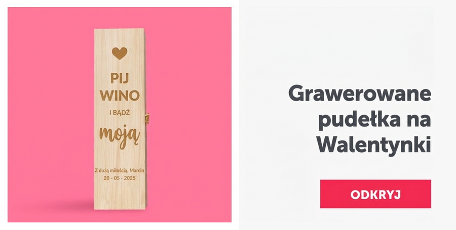 Pudełka z grawerunkiem na Walentynki
