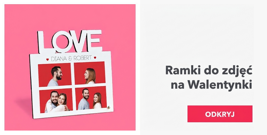 Ramki na zdjęcia na Walentynki