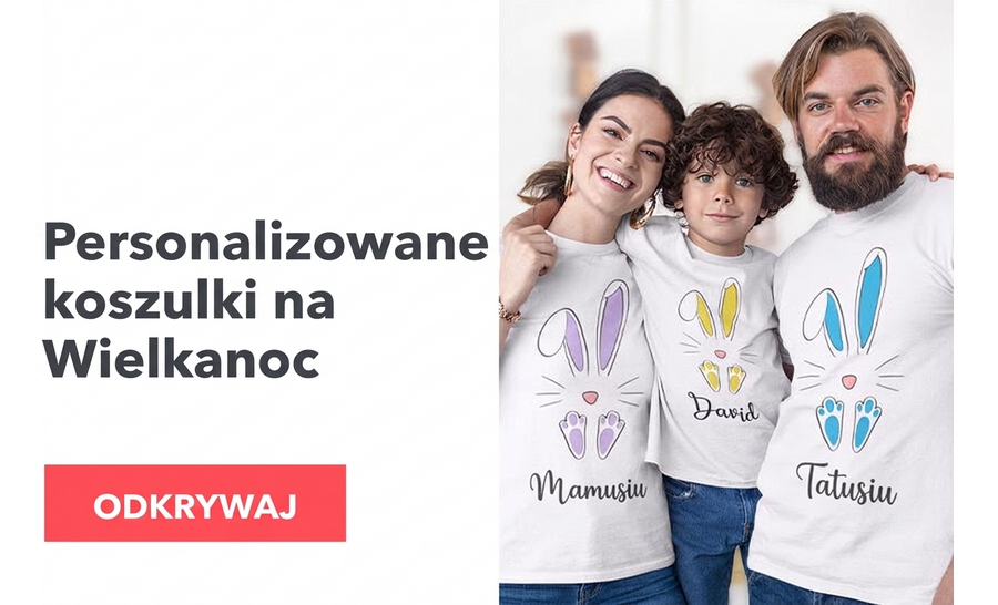 Spersonalizowane koszulki na Wielkanoc