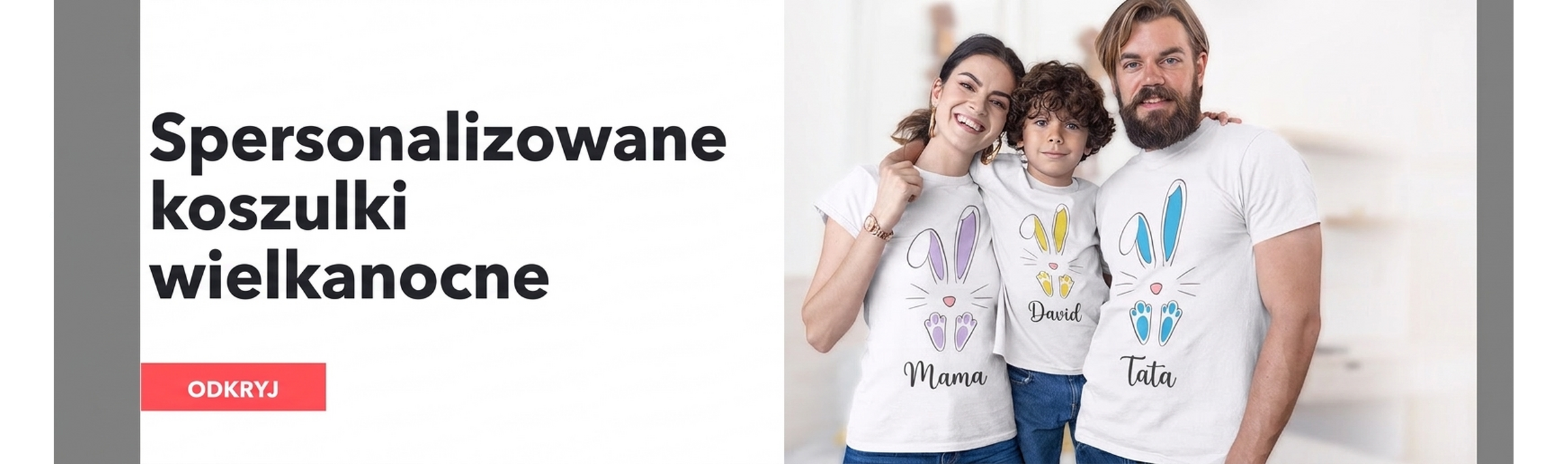 Spersonalizowane koszulki na Wielkanoc