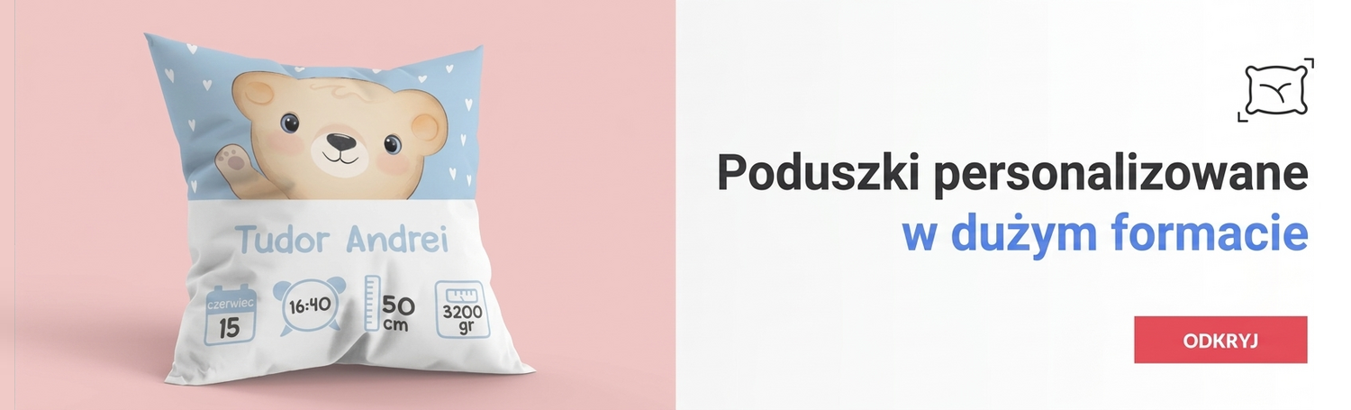 Spersonalizowane poduszki – duży rozmiar