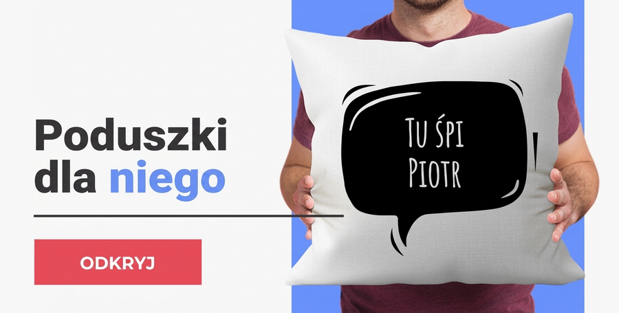 Spersonalizowane poduszki dla niego