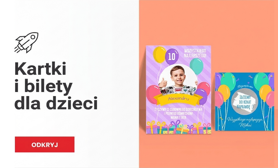 Kartki okolicznościowe dla dzieci