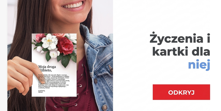 Kartki okolicznościowe dla niej