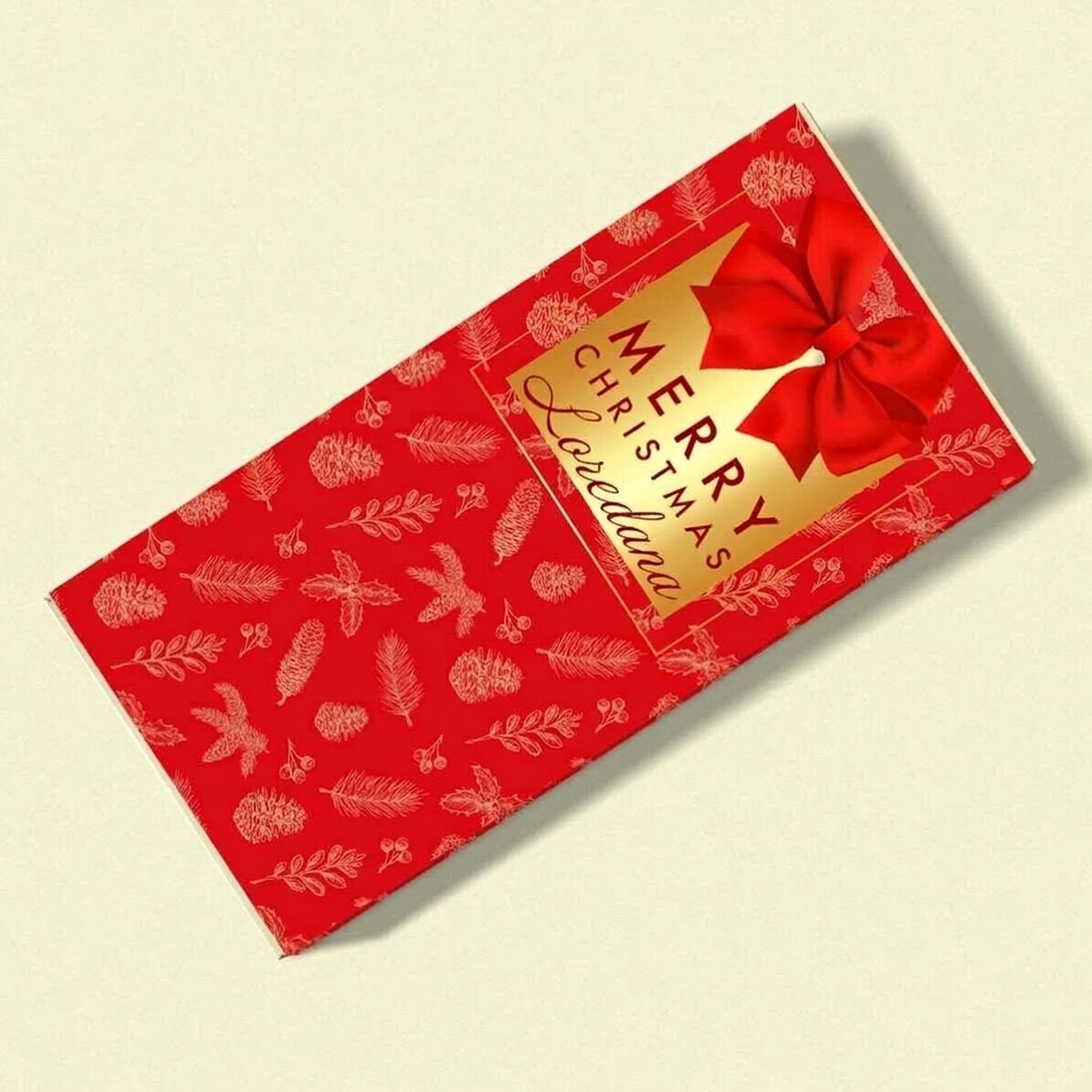 Czekoladki z imieniem i dedykacją – Glamorous Christmas