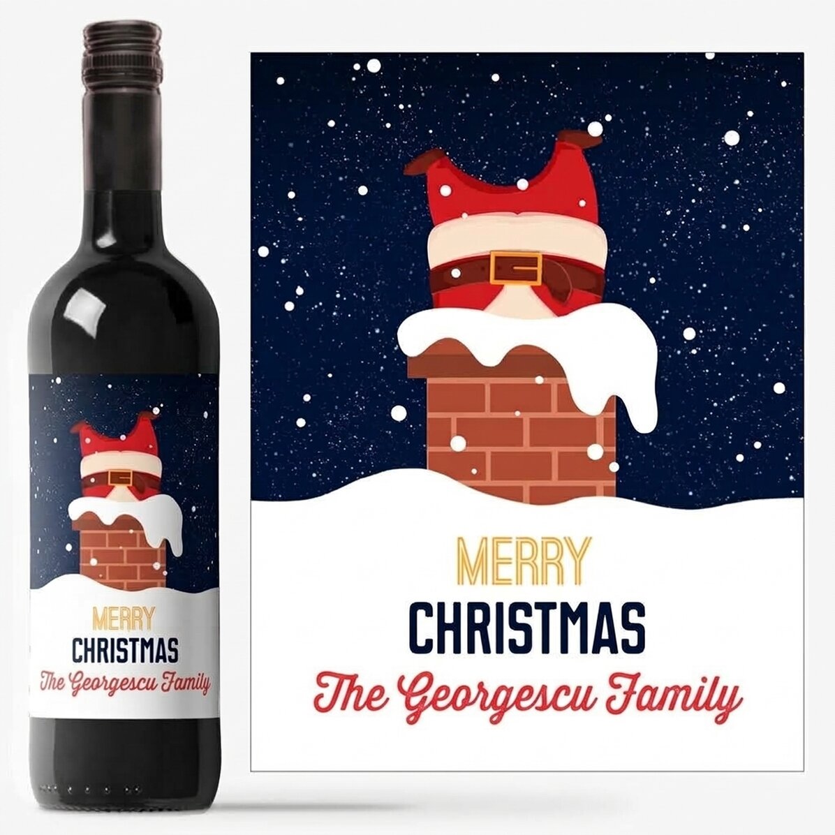Wino z indywidualnym napisem – Na zdrowie!