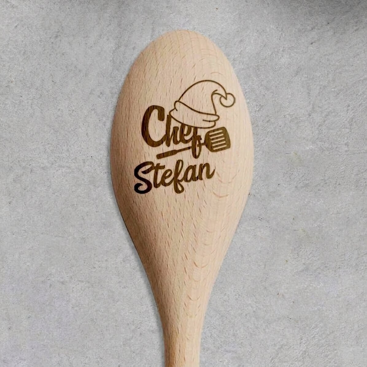 Spersonalizowana drewniana łyżka – Christmas chef