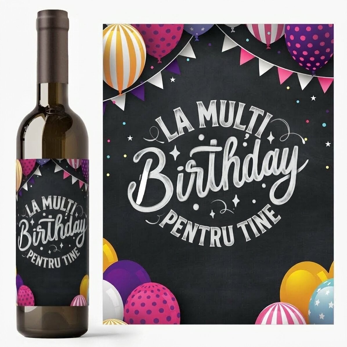 Wino z indywidualnym nadrukiem – „Happy Birthday To You”
