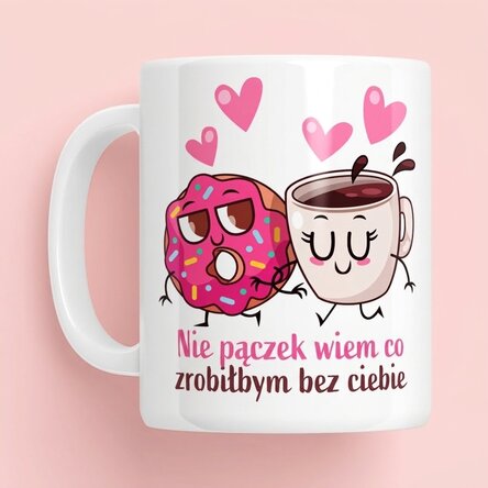 Spersonalizowany kubek z imieniem – Doughnut Love