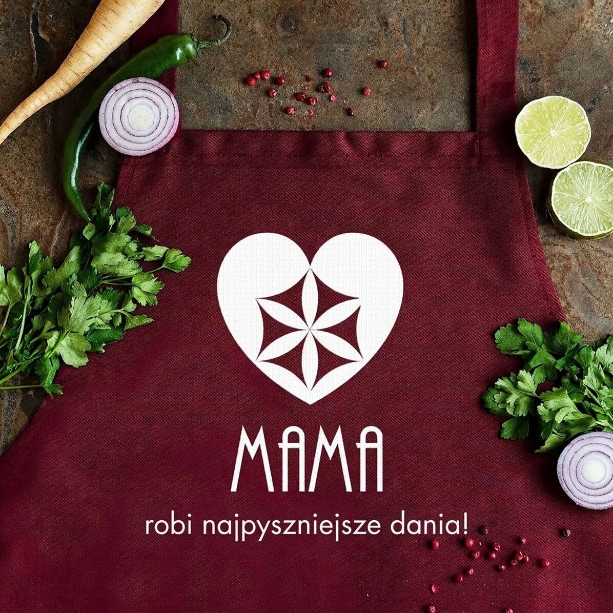 Fartuch z indywidualnym nadrukiem – Mama
