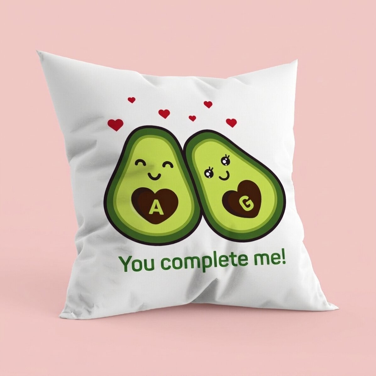 Spersonalizowana poduszka z napisem – Avocado love