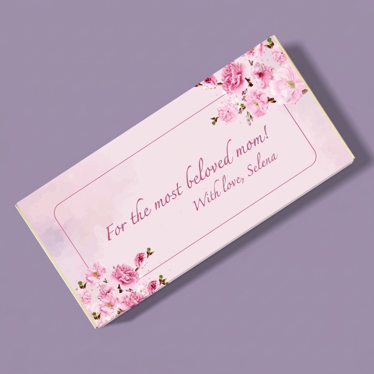 Czekolada z indywidualnym napisem – Cherry Blossom