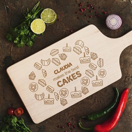 Customised chopping board - Sweets