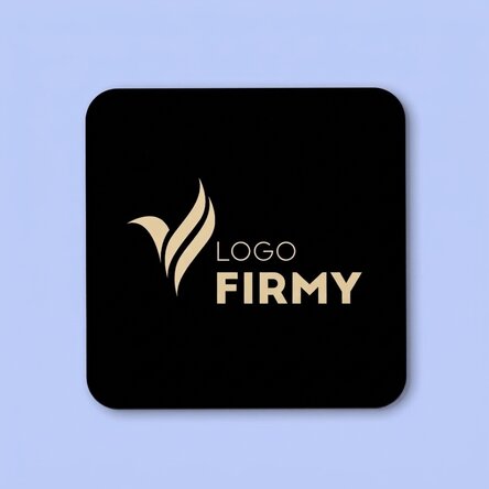 Spodek pod szklankę z nadrukowanym logo