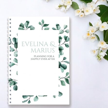 Spis z imieniem i napisem – „Happily ever after” (biały)