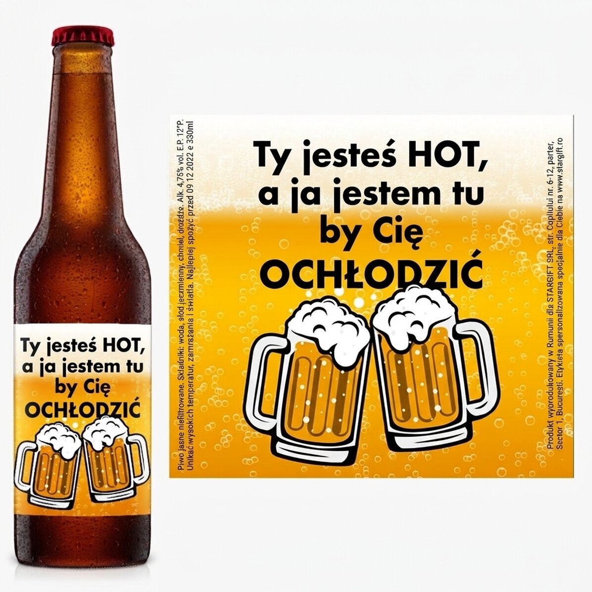 Piwo z indywidualnym nadrukiem – Hot