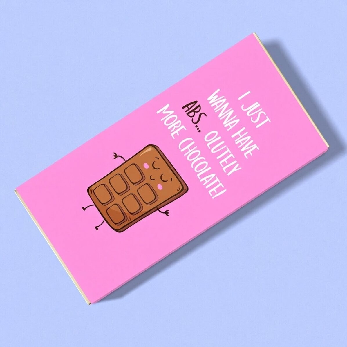 Personalised chocolate with text - Abs