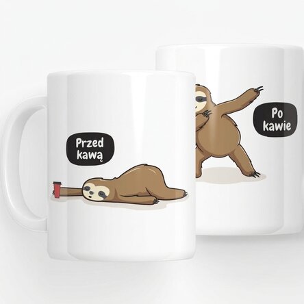 Spersonalizowany kubek – Przed i po kawie