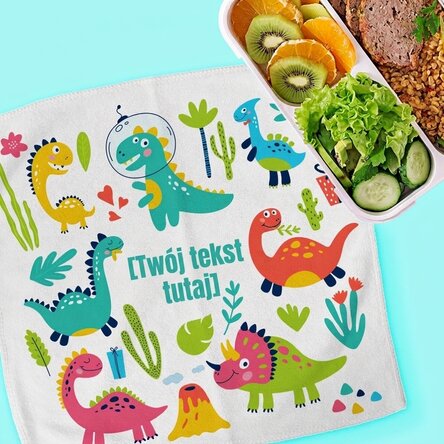 Ręcznik z nadrukiem dla dzieci – Dinozaury