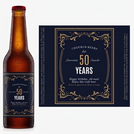 Piwo z indywidualnym nadrukiem – Vintage 50