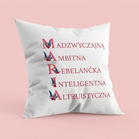 Spersonalizowana poduszka z napisem – Maria