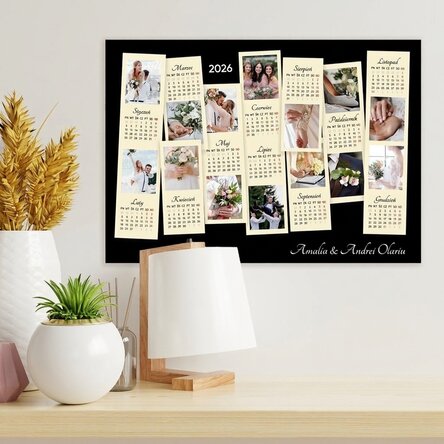 Spersonalizowany plakat-kalendarz ze zdjęciami i tekstem – Memories