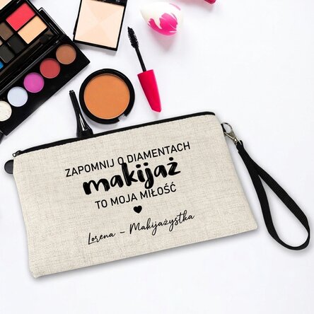 Spersonalizowana kosmetyczka z napisem – „I love makeup”