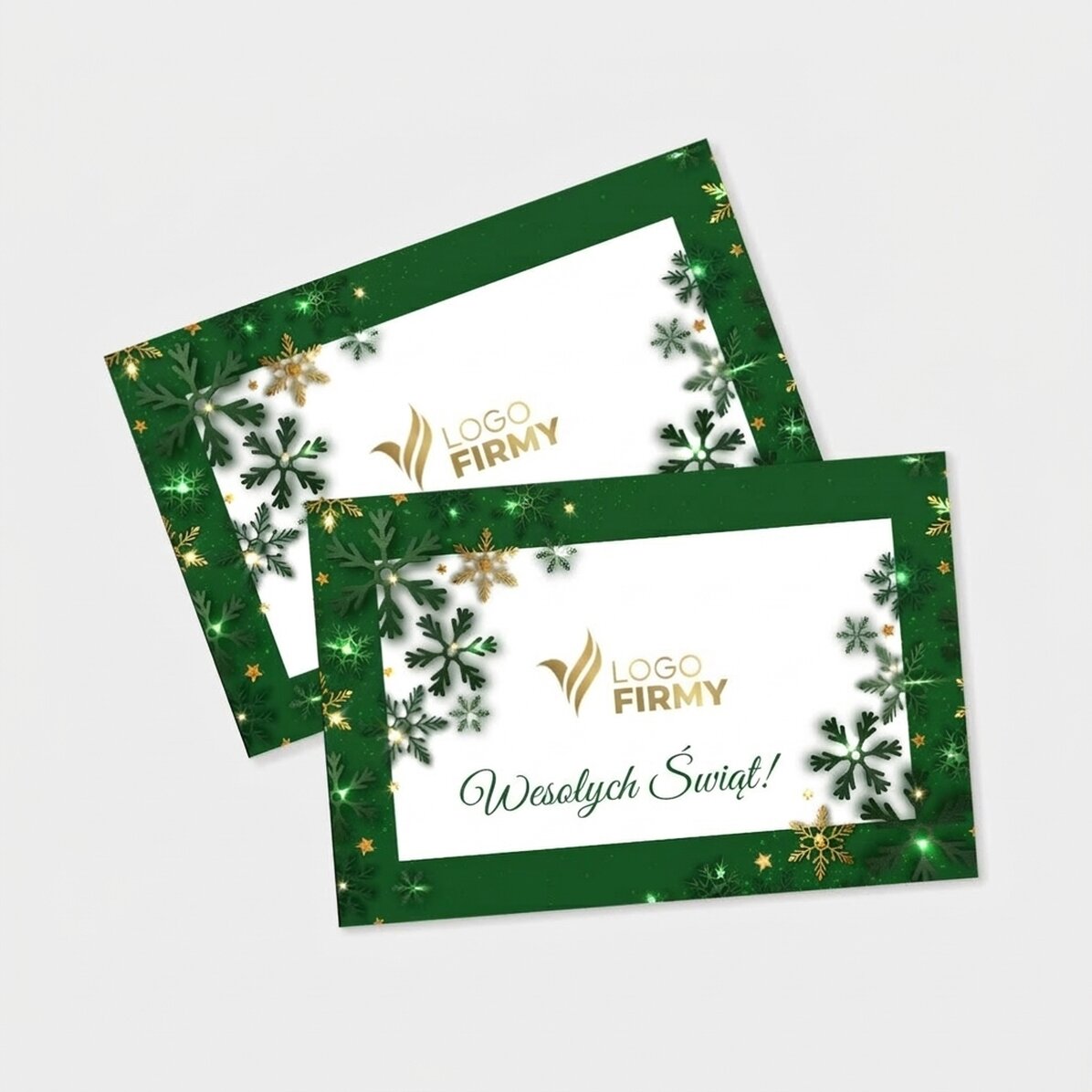 Magnes 15 x 10 cm z nadrukiem logo i napisem – Merry Christmas