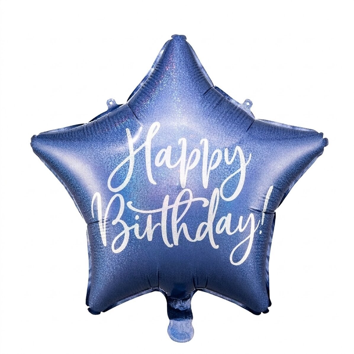 Balonik – niebieska gwiazdka „Happy Birthday”