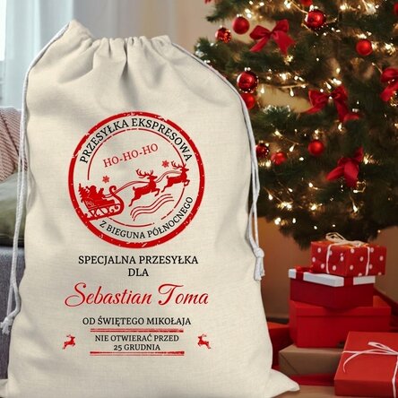Spersonalizowana torba na prezenty z napisem – dostawa specjalna