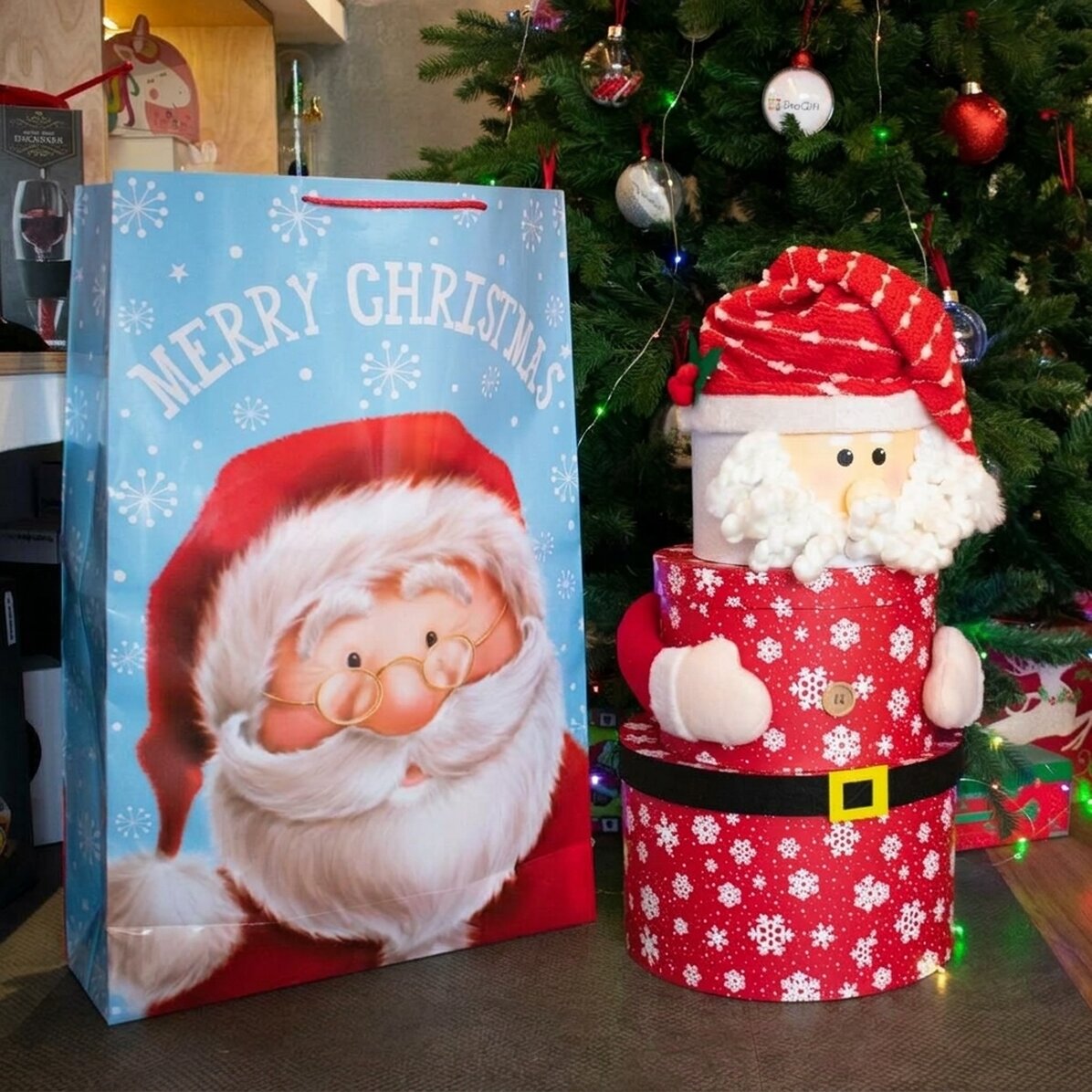 Torba prezentowa Jumbo – wzór „Merry Christmas Santa”