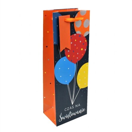 Torba prezentowa na napoje – wzór „Time to celebrate”