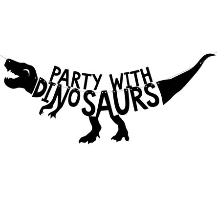 Dinosaur Dino Party Banner